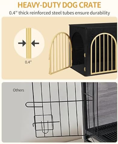 Hzuaneri 39.4'' Dog Crate Furniture,Dog Kennel Indoor for Medium/Large Dogs - Image 4