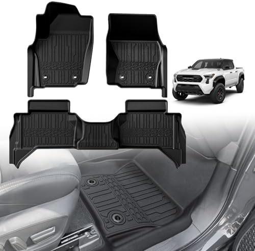 TripleAliners Floor Mats for Tacoma 2024-2026 Double Cab, Manual Trans, Gas by TripleAliners