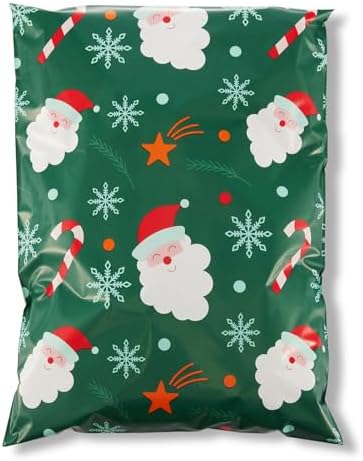 Fuxury Christmas Poly Mailers 14.5x19" 50Pcs,Large Shipping Bag for Clothes by Fuxury