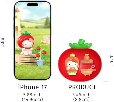 Sanrio Blind Box Hello Kitty Mini Figures Storage Box Joyful Farm Series Bean Mystery for Car Accessories Decorations Home Decor Birthday Gifts, Three Pieces in One Box, Random One Figure - Image 3