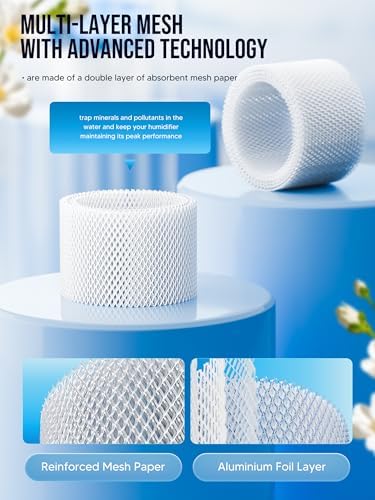 WF2 Humidifier Filter Replacement for Vicks V3500 V3100 V3600 V3900 V3700 VEV320 & Kaz 3020 Cool Mist Humidifiers Pack of 4 - Image 5