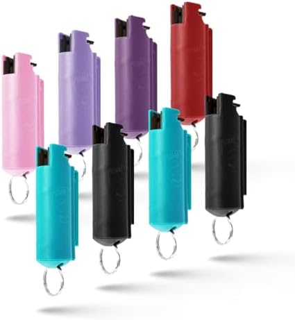 Guard Dog Security Quick Action Pepper Spray Self Defense Keychain, Maximum Strength 1.44 MC, OC Spray, 16-Foot Range, Twist-Lock Safety, Belt Clip for Easy Carry for Women and Men, Made in USA by GuardDogSecurity