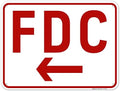 FDC Left Arrow Sign, by SigoSigns