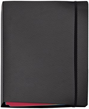 Veloflex 1141450 Diamond Ring Binder DIN 210 x 297 mm, Combi Mechanism Work Folder Black by VELOFLEX