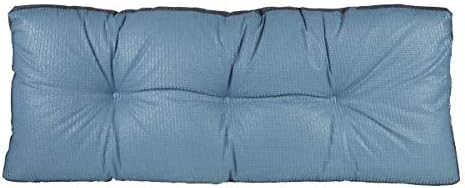 Klear Vu The Gripper Non-Slip Tufted Bench Cushion for Indoor Furniture, Assembled in USA, Entryway Storage, Bay Window, Corner Nook or Piano Seat, 35 Inches, Solid Denim - Image 3