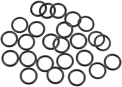uxcell Nitrile Rubber O-Rings 20mm OD 15mm ID 2.5mm Width, Metric Nitrile Rubber Sealing Gasket for Automotive Machine Plumbing, Pack of 25 by uxcell