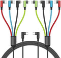 Travel Essentials USB C Multi Charging Cable, 4 in 1, 2Pack 5FT by Firsting