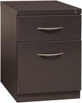 Pemberly Row 20" 2-Drawer Modern Metal Mobile Pedestal Filing Cabinet in by PEMBERLYROW