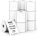 (8400 Pcs/3-Proof 1" Core) Labelebal 12 Rolls 3" x 2" Direct Thermal Label (76mm x 51mm) Multipurpose Shipping Address Mailing Barcodes Labels Compatible for Zebra 2844 & Rollo Desktop Label Printer by Labelebal