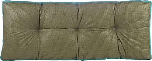 Klear Vu The Gripper Non-Slip Tufted Bench Cushion for Indoor Furniture, Assembled in USA, Entryway Storage, Bay Window, Corner Nook or Piano Seat, 43 Inches, Solid Teal - Image 2