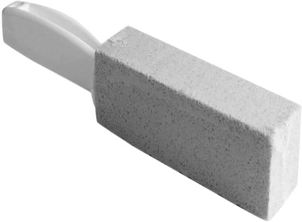 Generic 1Pc Natural Pumice Stone Toilets Brush Quick Cleaning Stone Cleaner With Long Handle For Toilets Sinks Bathtubs, Silver by Unknown