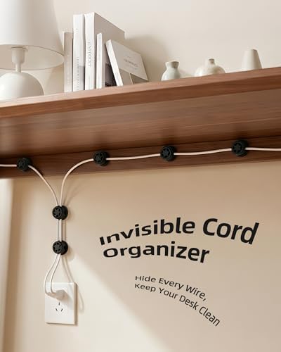 AGPTEK 8 Pack Magnetic Cable Clips, 360° Rotatable Cord Holder - Image 6