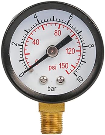 Filter Pressure Gauge Suitable for Water Pressure Testing Pneumatic sets 40mm Dials, 1/8" Thread, Stainless Steel - Image 4