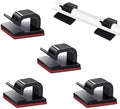 SOULWIT 50 Pcs Self Adhesive Cable Management Clips, Cable Organizers Sticky Wire Clips Cord Holder for TV PC Laptop Ethernet Cable Desktop Home Office (Black) by SOULWIT