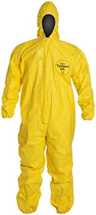 Tychem QC Chemical Protection Coveralls With Hood By Dupont, Sizes Medium To 4XL (XL) by Contagion+Survival