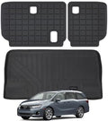 Cargo Liner Trunk Mats for 2011-2025 Honda Odyssey, TPE All Weather Protection Car Trunk Mat Accessories-Black by SANBAN-AXE
