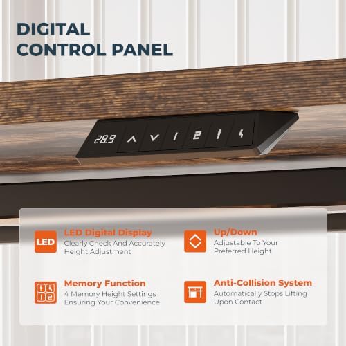 48x 24''One-piece Standing Desk Adjustable for Home Office - Image 7