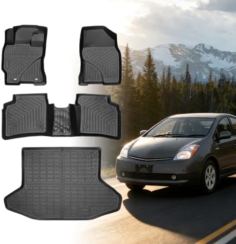 Floor Mats for Toyota Prius 2004-2007-2009, Custom Fit for 2nd Gen Prius by Vehiwell