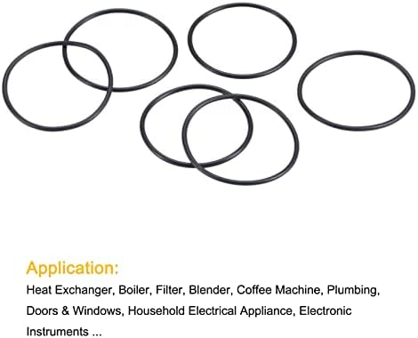 MECCANIXITY Nitrile Rubber O-Rings 41mm 43mm 44mm OD 37mm 39mm 40mm ID 2mm Thick Seal Gasket, Black 30in1 Set - Image 5