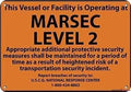 New Warning Metal Tin Signs Notice Security Measures For Access Control Maritime Signs Street Sign 20 x 30 cm / 8 x 12 inches (height x length) by Eletina
