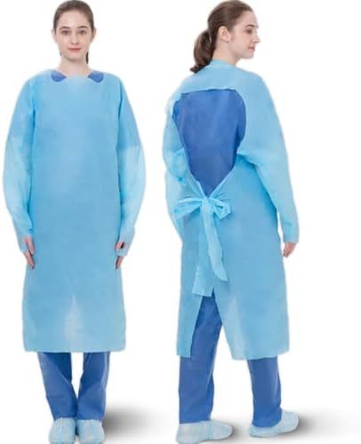 Medtecs Disposable Gowns - PE Open-Back - 10/100 PC by MedtecsGroup