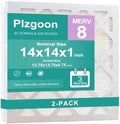 14x14x1 Air Filter 2 Pack MERV 8 Upgraded Version-More Folds by Unknown