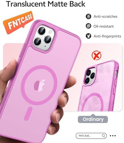 FNTCASE for iPhone 11 Pro Case, Fit for Magsafe, Translucent Matte Back - Image 6