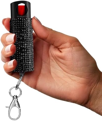 FIGHTSENSE Self Defense Pepper Spray - 1/2 oz Compact Size Maximum Strength Police Grade Formula Best Self Defense Tool for Women W/Leather Pouch Keychain by FIGHTSENSE