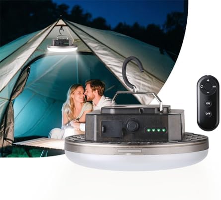Rechargeable Camping Lantern with Remote Control by Aojcntoz