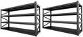 4-Tier Heavy Duty Garage Shelving, 8,000 lbs Capacity Adjustable Metal Storage Shelving Unit for Garage, Basement, Warehouse & Workshop, 71" W x 24" D x 71" H by LIJIUHOME