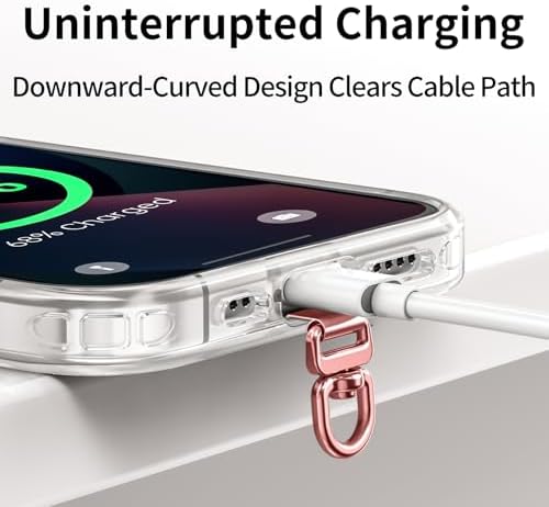 saxsion Phone Tether Tab & Lanyard Tab, 360° Swivel Clip - Ultra Thin Stainless Steel Universal Patch for All Phone Cases - Image 5
