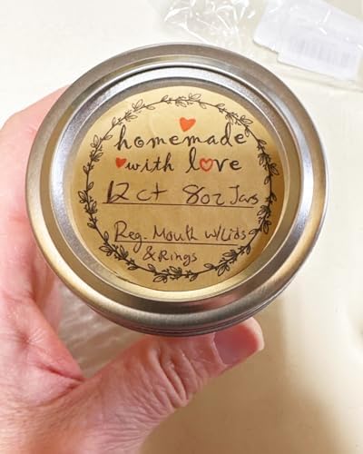 2" Homemade With Love Stickers, Kraft Jam and Jelly Jar Canning Labels With 2 Lines for Writing, Mason Jar Labels for Bottles, 500 per Roll - Image 6