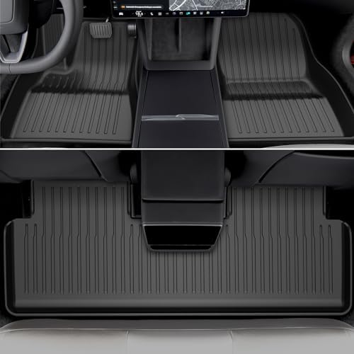 All-Weather TPE Floor Mats 6PCS -Compatible with 2024-2026 Model 3 Highland, Full Coverage Cargo Liner & Frunk Mat Heavy-Duty Anti-Slip Interior Accessories - Image 3