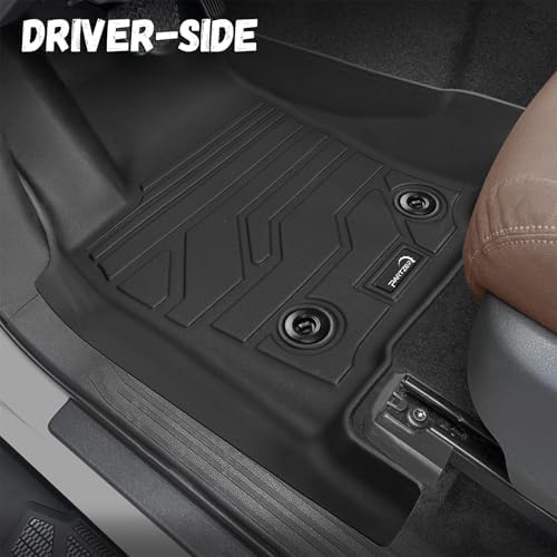Floor Mats for Toyota Tacoma 2024 2025 2026 Double Cab Auto Trans (Not fit Hybrid), Custom Fit All-Weather TPE Floor Liners, Front & 2nd Row for Tacoma TRD/SR/SR5/limited Car Accessories - Image 3