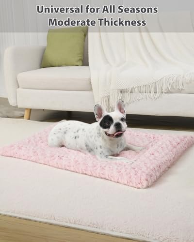 Exsnugy Washable Dog Bed Mat Large Size Fluffy Pet Crate Pad 42x28 XL - Image 5