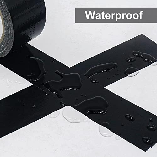 2 Pack Duct Tape Heavy Duty,9 Mil Thickness,2 Inches x 30 Yards,Strong Industrial Strength,Flexible,No Residue,Waterproof and Tear by Hand,Multi-Use for Indoor & Outdoor Repairs(Black) - Image 3