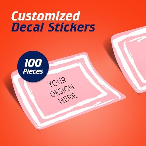 Custom Vinyl Stickers Your Image, Text, Design, or Logo. Waterproof Personalized Business Labels Packaging, Bottles, Jars, Candles, & Handmade. Dishwasher Safe, UV Protected, 30+ Designs Pink, 6x4 - Image 2