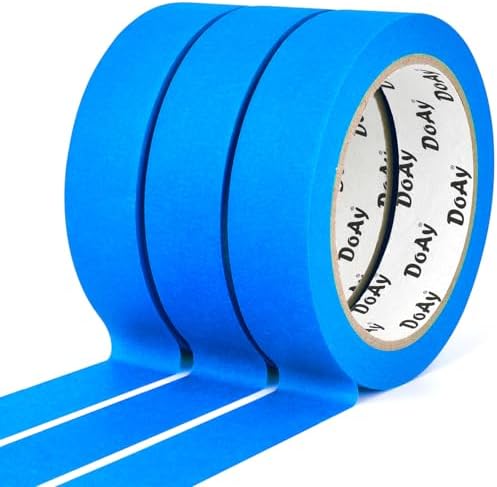 3 Pack Blue Painters Tape - Masking Tape 1 Inch Wide - Multi-Surface, Smart Adhesion, Indoor & Outdoor - 300FT Total - Paint Tape for DIY, Labeling, Art, Car, General Purpose (#3910) - Image 2