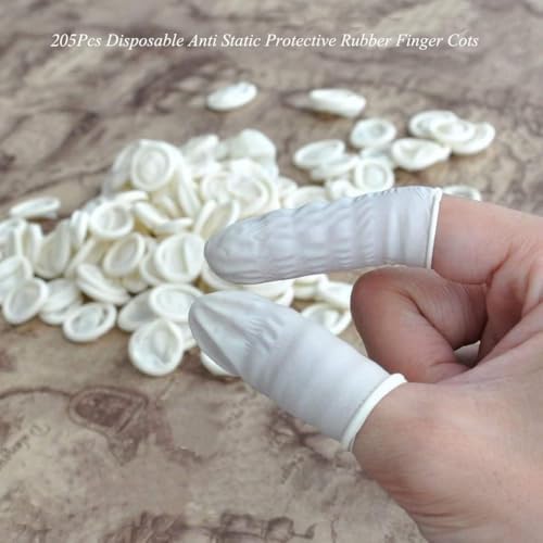 G2PLUS Disposable Finger Cots 100PCS White Latex Finger Gloves Nail Art Lab - Image 3