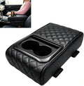 Car Armrest Cushion with Cup Holder, Memory Foam Console Cover by Unknown