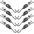 1/4" Rope Tie Downs Ratchet, Retractable Ratchet Strap, Kayak Straps by EVMANZ