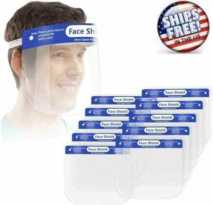 Clearview 50 pk Face Shield Reusable Washable Protective Cover Clear Mask Anti-Splash Anti-Fog Anti-Dust Soft All Day Comfort (50) - Image 5
