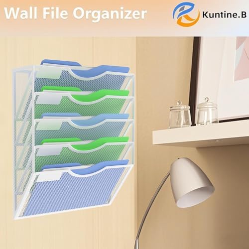 Kuntine.B Wall File Organizer Office Hanging Magazine Holder Wall File Organizer for Office Home - Image 6