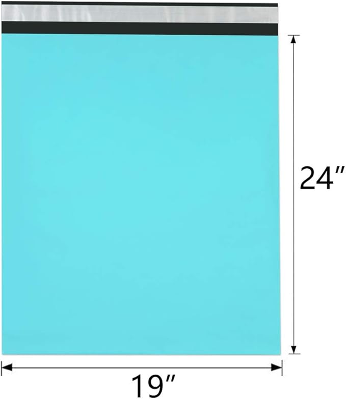 UCGOU Poly Mailers 19x24 Inch Teal 50 Pack Extra Large Shipping Bags Strong - Image 2