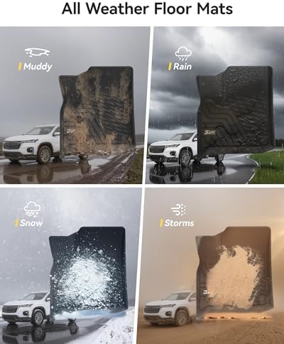 3W Floor Mats Custom Fit for Chevrolet Traverse 2018-2023 - Image 6