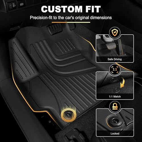 AOMSAZTO Floor Mats for Toyota RAV4 Gas 2013-2018 (Not for Hybrid) - Image 3