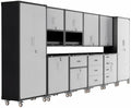 10-Piece Garage Storage Cabinets System Heavy Duty Workshop Set by FLIXELIO