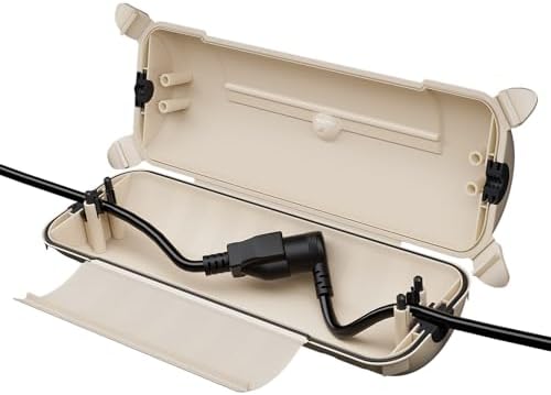 Flemoon Outdoor Extension Cord Safety Cover, IP44 Waterproof Electrical Box by FLEMOON