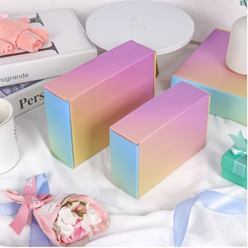Shipping Boxes Small 7x5x2", 30 Pack Colorful Corrugated Cardboard Boxes, Mailer Boxes for Small Business Mailing Packaging - Image 3