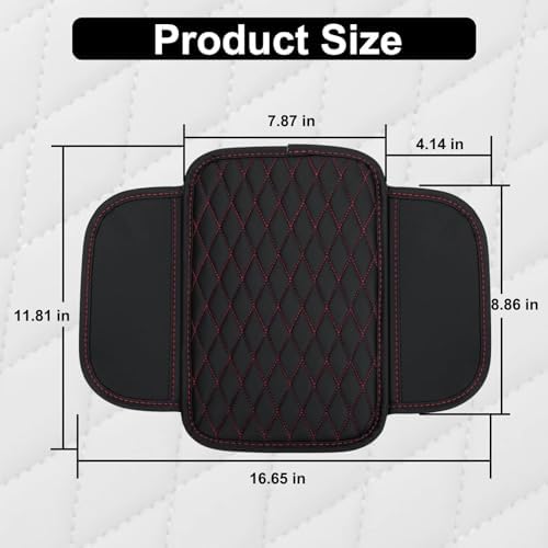 BFXM Car Center Console Cover with 2 Organizer Pockets Storage Bags - Image 2